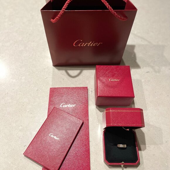 White gold Cartier LOVE ring size 54 in original packaging - Picture 1 of 7